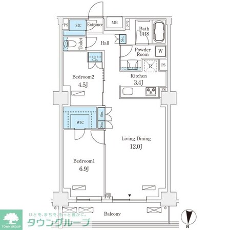 フロンティアレジデンス錦糸公園の物件間取画像